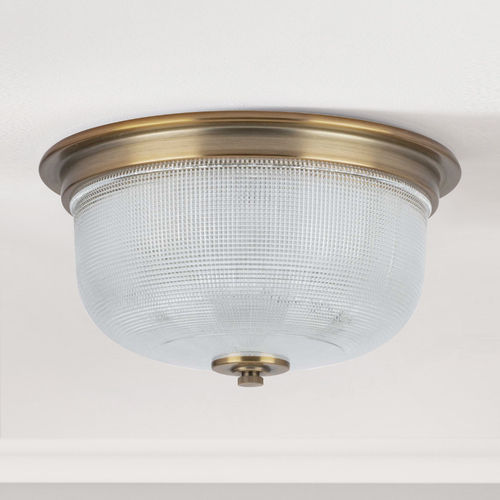 Progress Lighting Archie Vintage Brass Flush Mount by Progress Lighting P3740-163