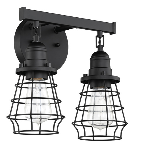 Thatcher Flat Black Bathroom Light by Craftmade Lighting