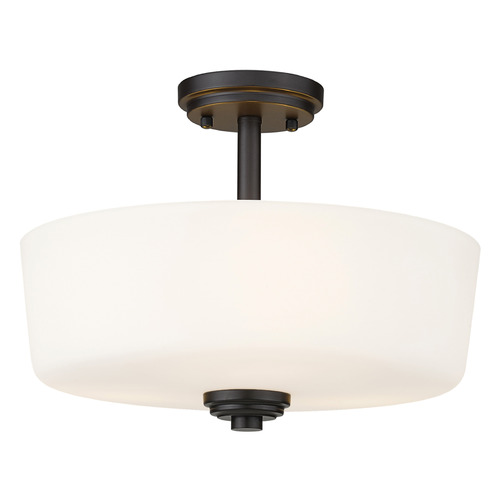 Arlington Bronze Semi-Flush Mount by Z-Lite