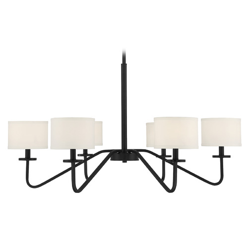 42-Inch Chandelier in Matte Black by Meridian