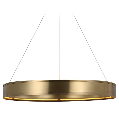 Visual Comfort Signature Collection Chapman & Myers Connery Chandelier in Antique Brass by Visual Comfort Signature CHC1616AB