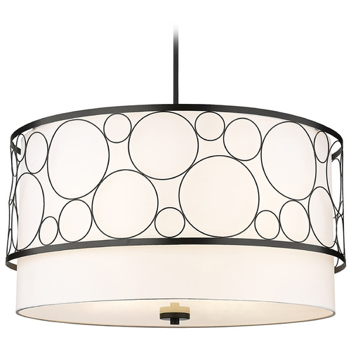 Kendall Matte Black Pendant by Z-Lite