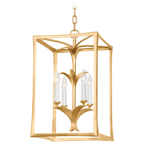 Corbett Lighting Corbett Lighting Bergamo Vintage Gold Leaf Pendant Light 435-31-VGL/GL