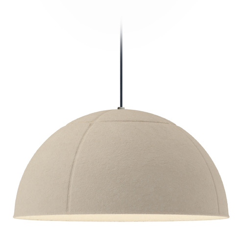 ET2 Lighting Et2 Wimbledon Light Cream LED Pendant Light with Bowl / Dome Shade E34614-LC