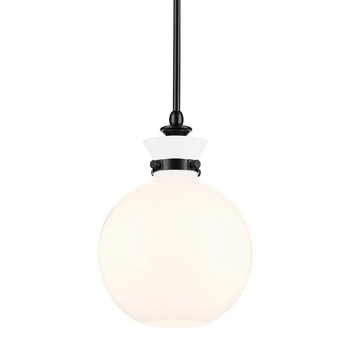 Laria 10.25-Inch Round Pendant in Black by Kichler Lighting