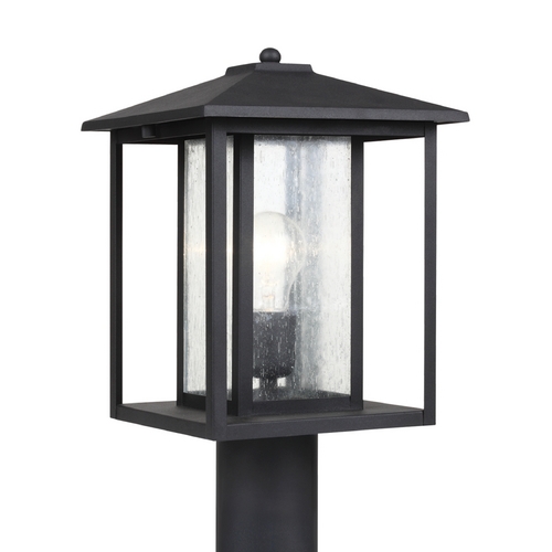 Hunnington Outdoor Post Light in Black by Generation Lighting