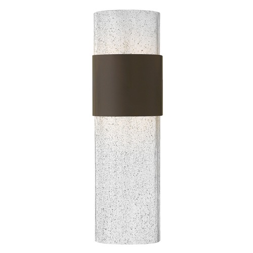 Hinkley Seeded Glass LED Outdoor Wall Light Bronze by Hinkley Lighting 2894KZ