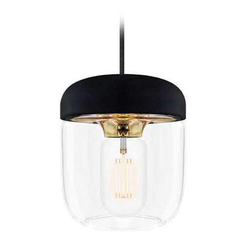 UMAGE Mid-Century Modern LED Plug-In Swag Pendant Light Black Acorn by UMAGE 2082_4010_4040