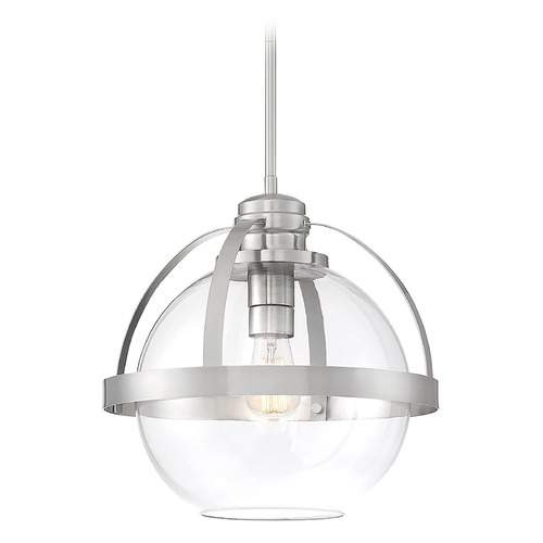 Pendleton Satin Nickel Pendant by Savoy House