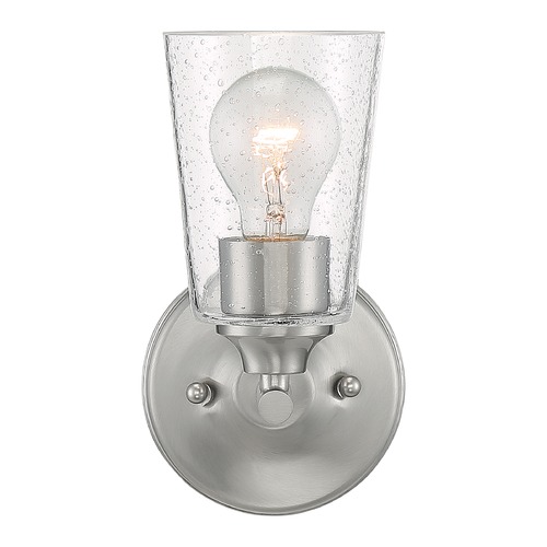 Bransel Brushed Nickel Sconce by Satco Lighting