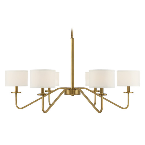 Meridian 42-Inch Chandelier in Natural Brass by Meridian M10092NB
