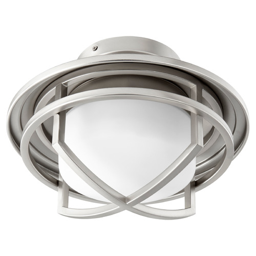 Fleet Caged LED Light Kit in Satin Nickel by Oxygen Lighting