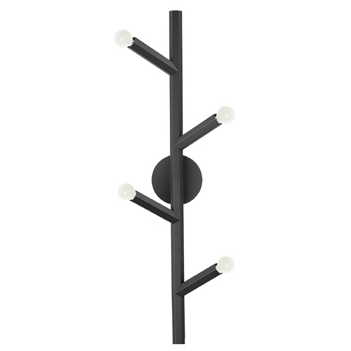 Oaks Matte Black Sconce by Avenue Lighting