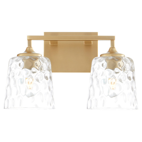 Eldorado Aged Brass Bathroom Light by Quorum Lighting