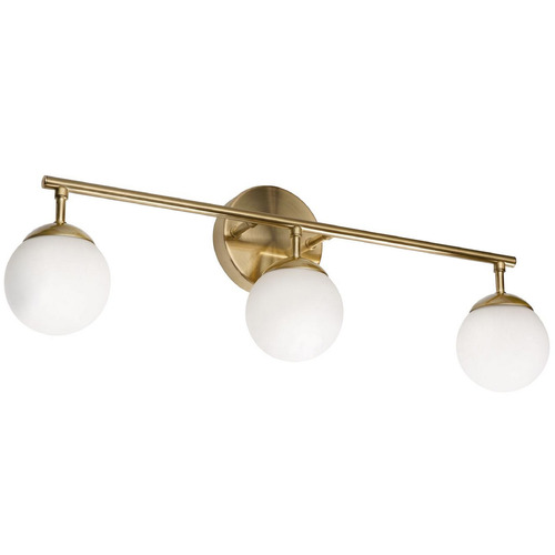 AFX Lighting Afx Lighting Pearl Satin Brass LED Bathroom Light PRLV2408L30D1SB