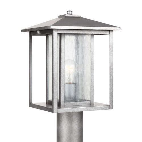 Hunnington Outdoor Post Light in Weathered Pewter by Generation Lighting