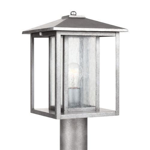 Generation Lighting Hunnington Outdoor Post Light in Weathered Pewter by Generation Lighting 82027-57