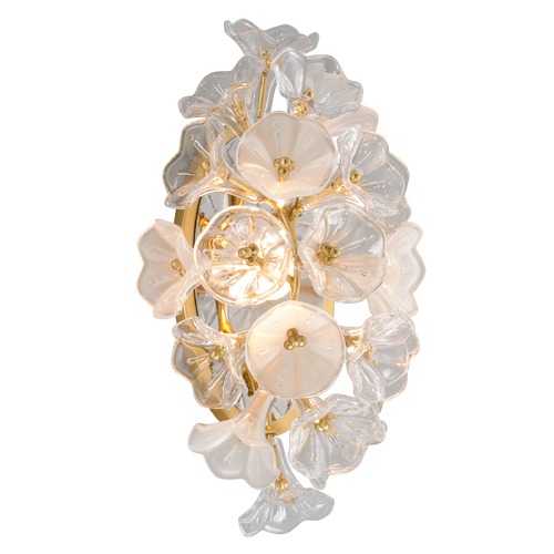 Corbett Lighting Jasmine Gold Leaf LED Sconce 2700K 840LM