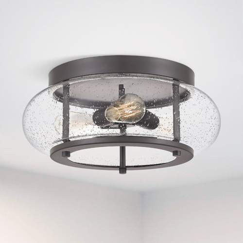 Trilogy 3-Light Old Bronze Flush Mount by Quoizel Lighting