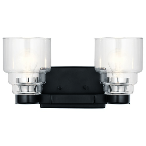 Kichler Lighting Vionnet 14.50-Inch Black Vanity Light by Kichler Lighting 55011BK