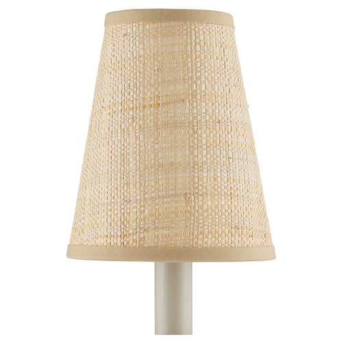 Natural Grasscloth Conical Lamp Shade
