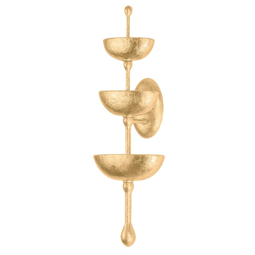 Corbett Lighting Aura Vintage Gold Leaf LED Sconce