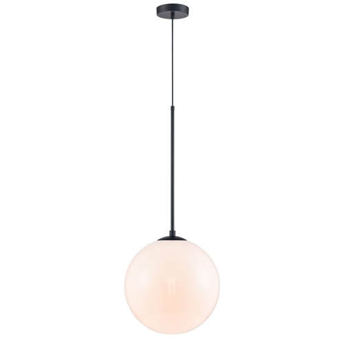 Delilah 14-Inch Wide Pendant in Black & White by Avenue Lighting