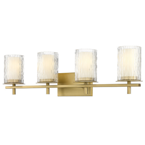 Z-Lite Z-Lite Grayson Modern Gold Bathroom Light 1949-4V-MGLD