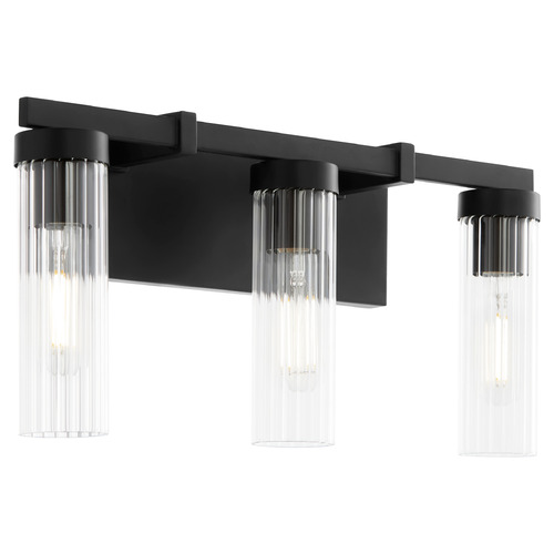 Quorum Lighting Kilbey Matte Black Bathroom Light by Quorum Lighting 533-3-59
