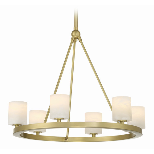Crystorama Lighting Aragon Soft Brass LED Chandelier