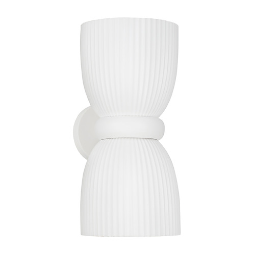 Capital Lighting Capital Lighting Mallory Ceramic White Sconce 656121CE