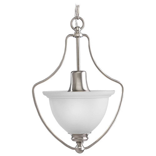 Progress Lighting 3-Light Brushed Nickel Semi-Flush Mount Light