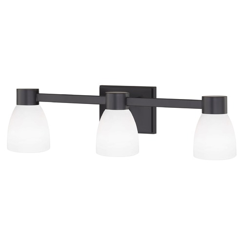 Design Classics Lighting Design Classics Vashon Matte Black Bathroom Light 2103-07 GL1028MB