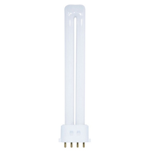 Satco Lighting Compact Fluorescent Twin Tube Light Bulb 4 Pin Base 4100K S6419
