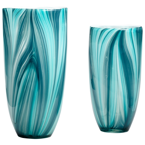 Turin Turquoise Blue Vase by Cyan Design