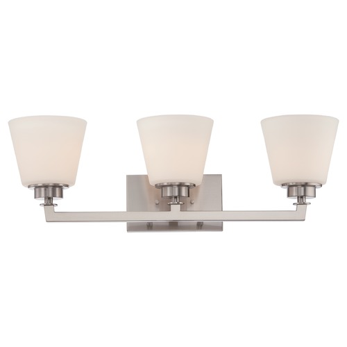 Nuvo Lighting Mobili Brushed Nickel Bathroom Light by Nuvo Lighting 60/5453