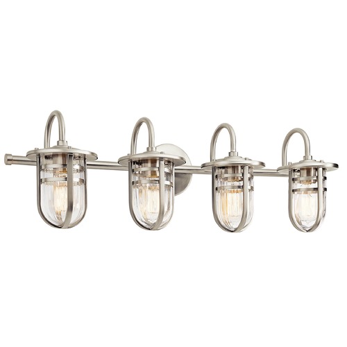 Kichler Lighting Caparros 32.50-Inch Vanity Light in Brushed Nickel by Kichler Lighting 45134NI