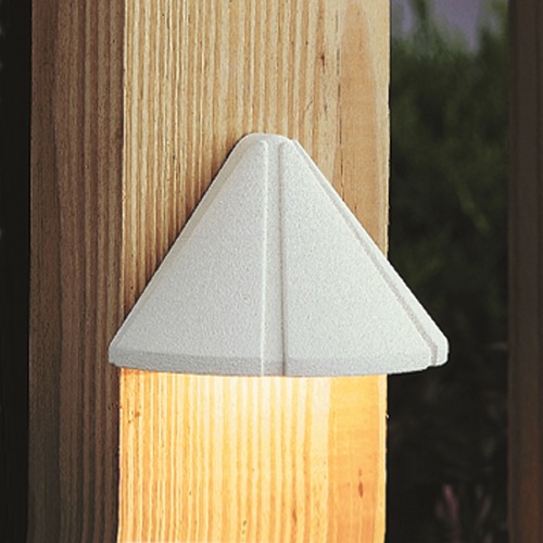 12V LED Mini Deck Light in Texured White 2700K by Kichler Lighting