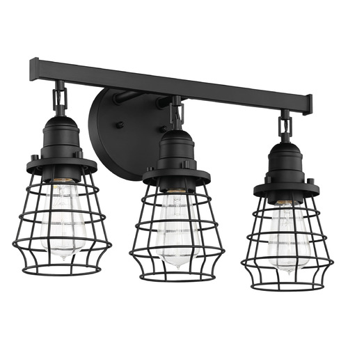 Thatcher Flat Black Bathroom Light by Craftmade Lighting