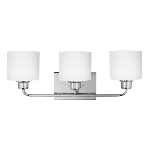 Generation Lighting Canfield Chrome Bathroom Light by Generation Lighting 4428803-05