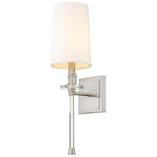 Z-Lite Sophia Brushed Nickel Sconce by Z-Lite 803-1S-BN