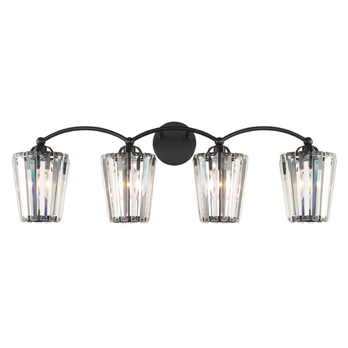 Natalia 34-Inch Bathroom Light in Black by Eurofase Lighting