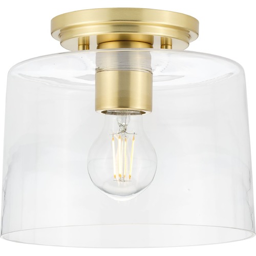 Progress Lighting Adley Flush Mount in Satin Brass by Progress Lighting P350213-012