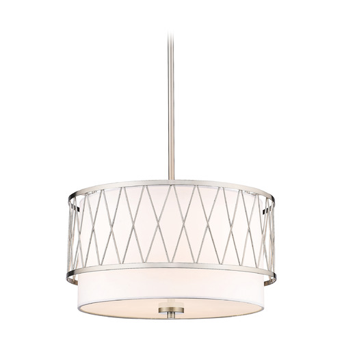 Z-Lite Dalton Brushed Nickel Pendant by Z-Lite 198-17BN