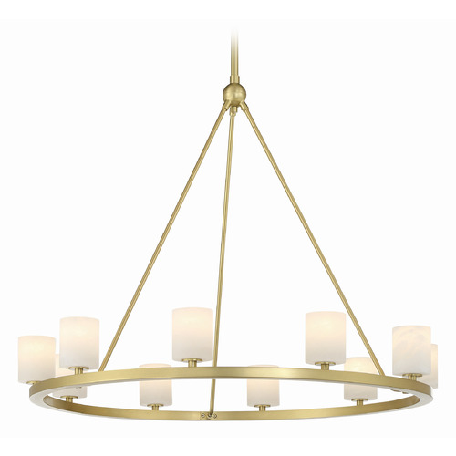 Crystorama Lighting Aragon Soft Brass LED Chandelier