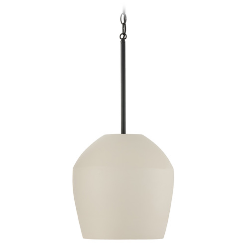 Della Medium Pendant in Terracotta Ivory by Capital Lighting