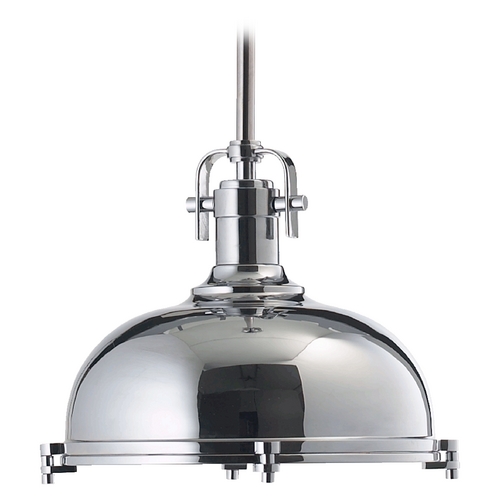 Farmhouse Pendant Chrome by Quorum Lighting