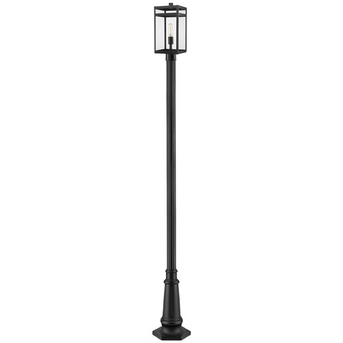Z-Lite Nuri Black Post Light by Z-Lite 596PHMR-557P-BK