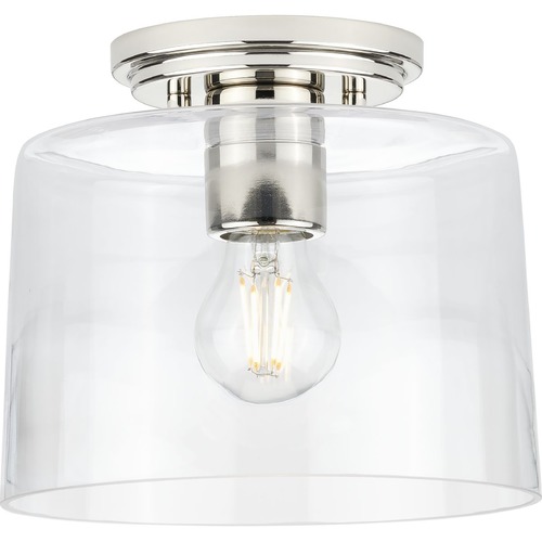 Progress Lighting Adley Flush Mount in Polished Nickel by Progress Lighting P350213-104