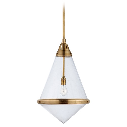 Visual Comfort Signature Collection Thomas OBrien Gale Pendant in Antique Brass by Visual Comfort Signature TOB5156HABSG